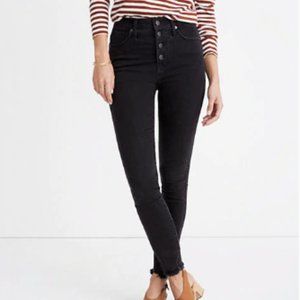 Madewell High-Rise Skinny Jeans Berkeley Black 27
